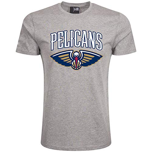 New Era Basic Shirt - NBA New Orleans Pelicans grau - XS von New Era