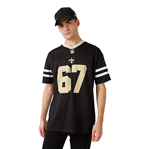 New Era New Orleans Saints T-Shirt/Tee - NFL Logo Oversized Tee - Black - L von New Era