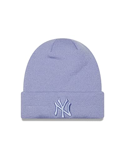 New Era New York Yankees Lavender MLB League Essential Cuff Knit Women Beanie - One-Size von New Era