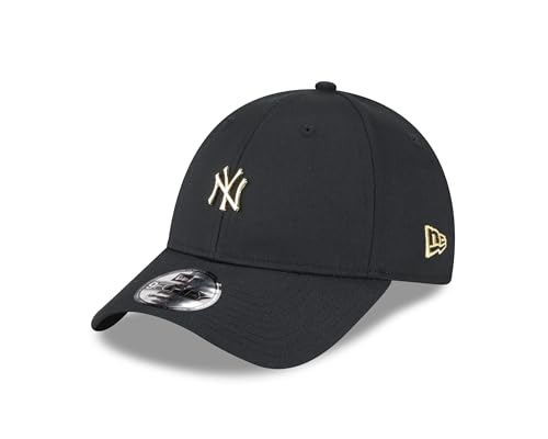 New Era New York Yankees MLB Pin Metallic Black Gold 9Forty Adjustable Cap - One-Size von New Era