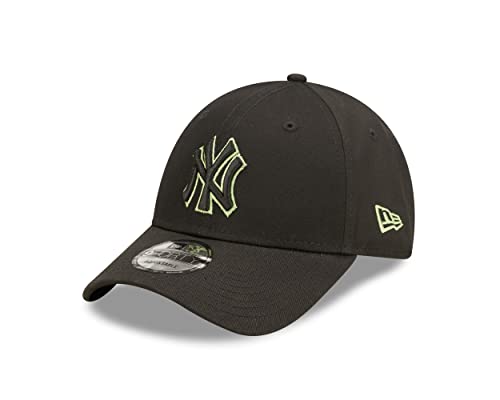New Era New York Yankees MLB Team Outline Black Green 9Forty Adjustable Cap - One-Size von New Era