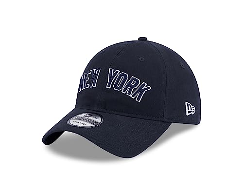 New Era New York Yankees MLB Team Script Navy 9Twenty Unstructured Strapback Cap - One-Size von New Era