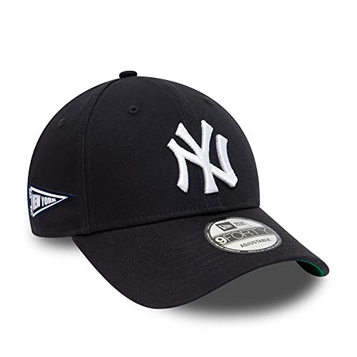 New Era New York Yankees MLB Team Side Patch Navy 9Forty Adjustable Cap - One-Size von New Era