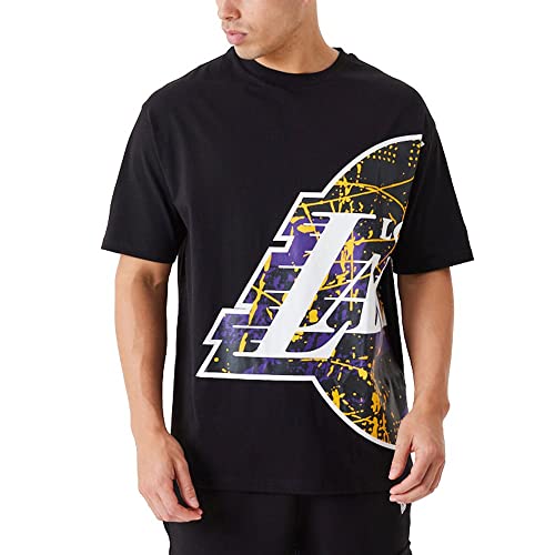 New Era Oversized Distressed Shirt - Los Angeles Lakers - L von New Era