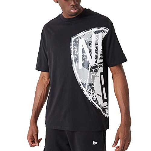 New Era Oversized Distressed Shirt - NBA Brooklyn Nets - M von New Era