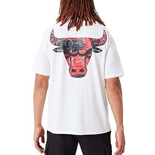 New Era Oversized Distressed Shirt - NBA Chicago Bulls - M von New Era