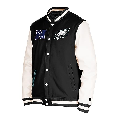 New Era Philadelphia Eagles NFL 2023 Sideline Black White Jacke - XL von New Era