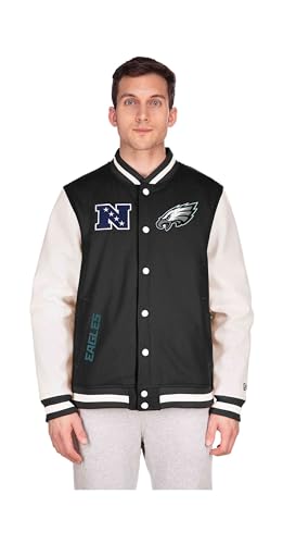 New Era Philadelphia Eagles NFL 2023 Sideline Black White Jacke - XXL von New Era