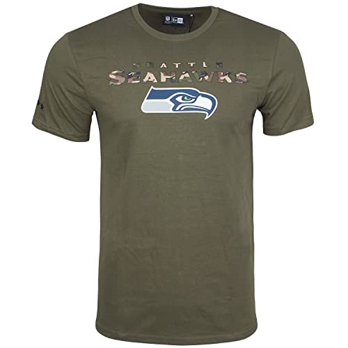 New Era Shirt - NFL Stars Seattle Seahawks Oliv/camo - S von New Era