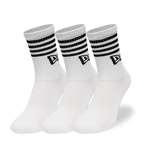 New Era Stripe Crew Socken White 35 von New Era