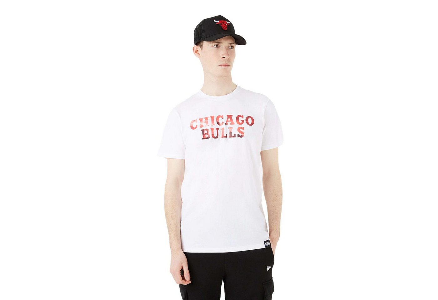 New Era T-Shirt NBA Chicago Bulls Photographic Wordmark von New Era