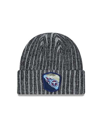 New Era Tennessee Titans NFL Salute to Service 2023 Black Cuff Knit Beanie - One-Size von New Era