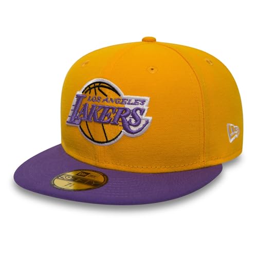 New Era Unisex Cap Nba Basic Los Angeles Lakers Kappe, Gelb, 56 EU von New Era