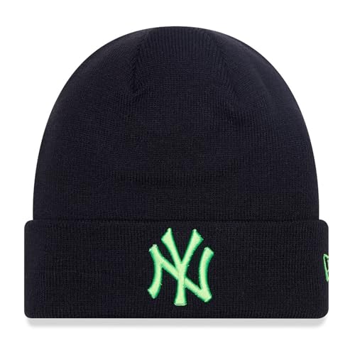 New Era Wintermütze Beanie - NEON Green New York Yankees von New Era
