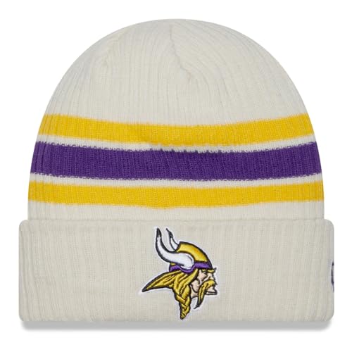 New Era Wintermütze Beanie - Vintage Minnesota Vikings beige von New Era