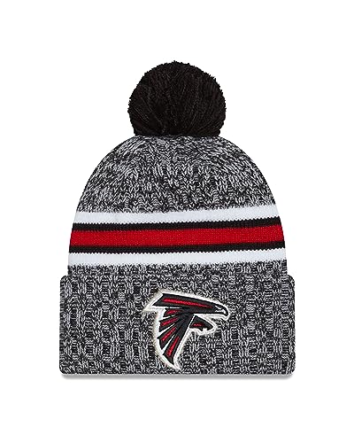New Era Atlanta Falcons NFL 2023 Sideline Sport Knit OTC Black Red Beanie - One-Size von New Era