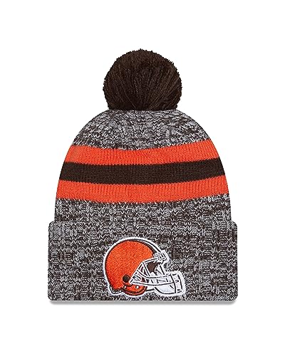 New Era Cleveland Browns NFL 2023 Sideline Sport Knit OTC Brown Orange Beanie - One-Size von New Era