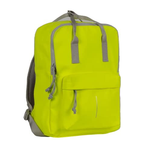 New Rebels® Mart Waterproof Backpack - 18-Liter-Laptoptasche mit robustem Reißverschluss und 13"-Laptopfach - gepolsterte Rückenlehne - zusätzliche Griffe für einfaches Tragen - Neon Gelb von New Rebels