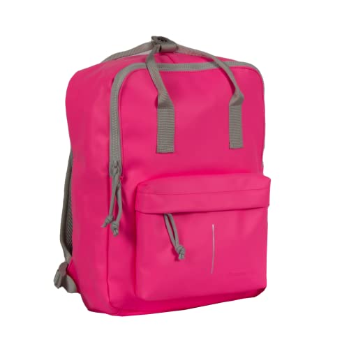 New Rebels® Mart Waterproof Backpack - 18-Liter-Laptoptasche mit robustem Reißverschluss und 13"-Laptopfach - gepolsterte Rückenlehne - zusätzliche Griffe für einfaches Tragen - Neon Grün von New Rebels