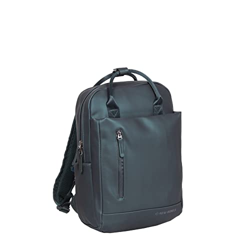 New Rebels Harper Miami Backpack Laptop Comp 9L Rucksack, Unisex, Erwachsene, grün (Metallic Green), 28x8x38cm, Casual von New Rebels