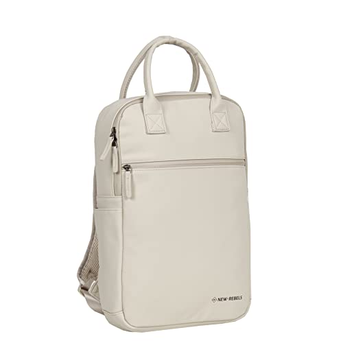 New Rebels Harper Portland Beige 10L Rucksack Wasserabweisend Laptop 14" von New Rebels