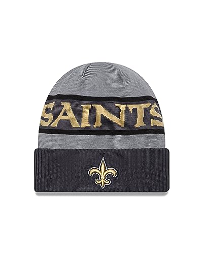 New Era New Orleans Saints NFL 2023 Sideline Tech Knit CW Gray Beanie - One-Size von New Era