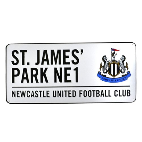 Newcastle United FC. 'St James Park' Metall Straße Unterzeichnen von Newcastle United F.C.