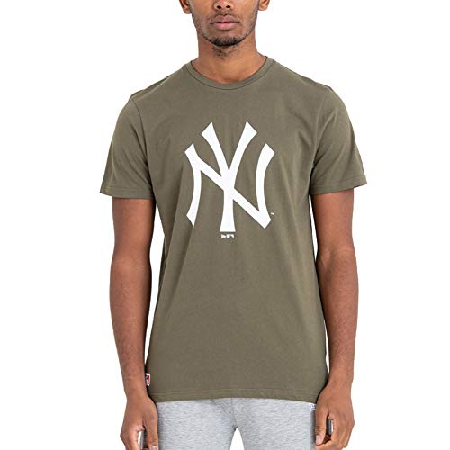New Era - MLB New York Yankees Team Logo T-Shirt - OlivgrŸn von New Era