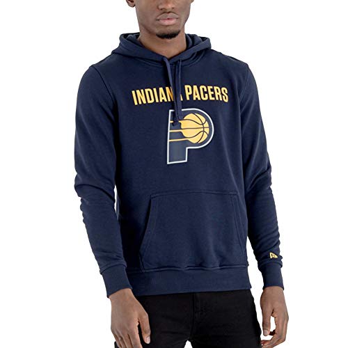 New Era - NBA Indiana Pacers Team Logo Hoodie - Blau Größe L, Farbe Blau von New Era