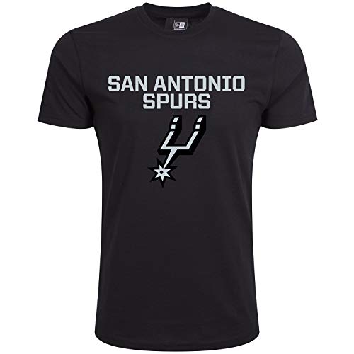 New Era Basic Shirt - NBA San Antonio Spurs schwarz - M von New Era