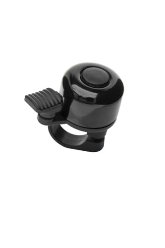 Newrban | Ideale Klingel für Fahrräder und Scooter SMALL Bell - Kompatibel mit Lenkern mit einem Durchmesser von 31,8 mm - Abmessungen: 5,5 x 3,5 x 4 cm - Schwarz von Newrban