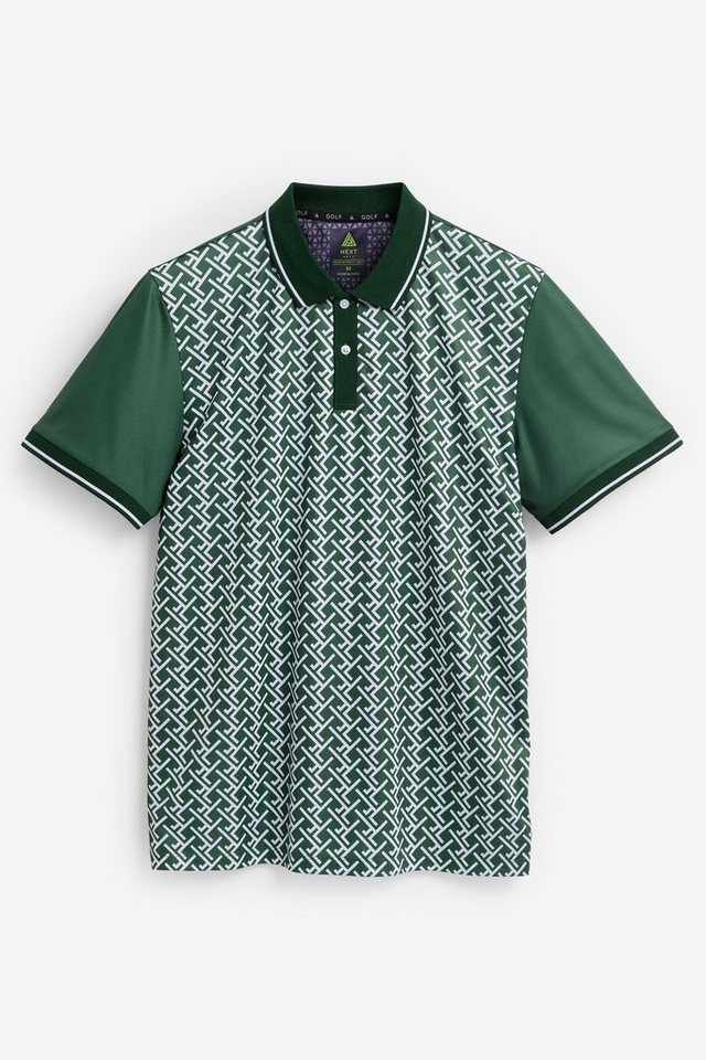 Next Poloshirt Active & Golf Poloshirt mit Print (1-tlg) von Next
