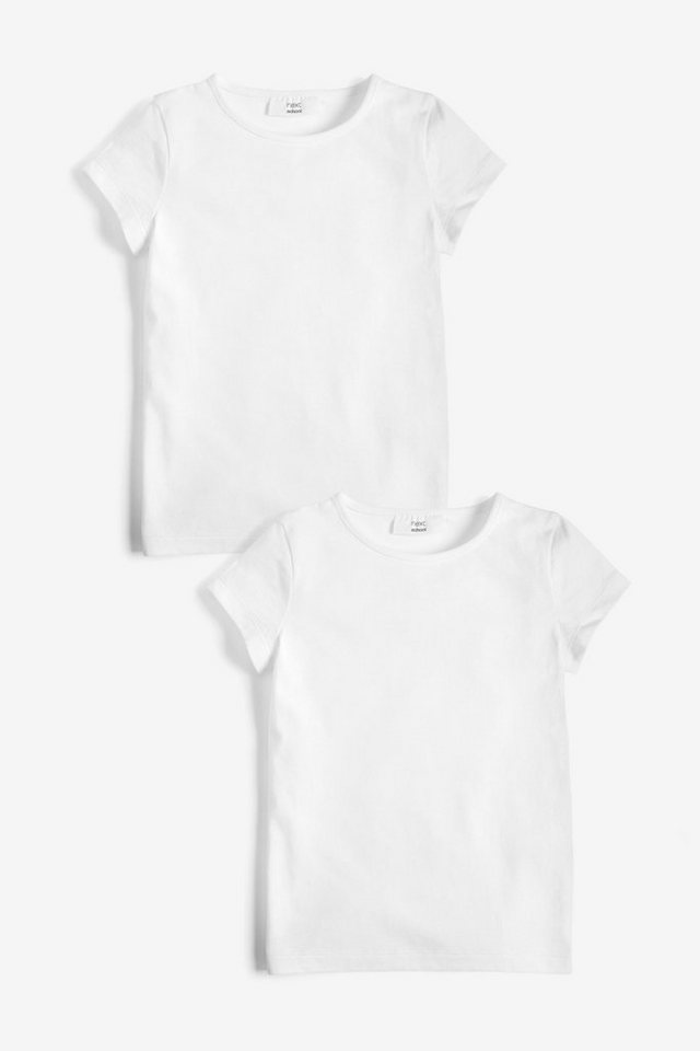 Next T-Shirt Sport-T-Shirts für die Schule Baumwolle, 2er-Pack (2-tlg) von Next