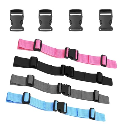 Niaciswe Rutschfester Brustgurt für Rucksack 8 Stück rutschfeste Strapazierfähiger Brustgurt Brustgurt Rucksack Set Schnellverschluss Rucksack Gurt rutschfeste Strapazierfähiger Rucksackriemen von Niaciswe