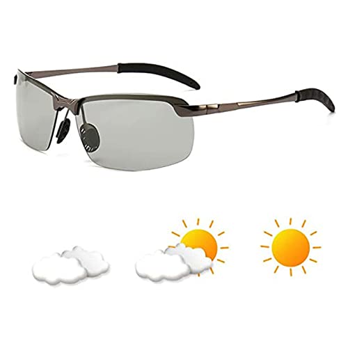 2023 Durchdringende Brille, 2023 Durchdringende Brille Durchsichtig Angeln Radfahren Sonnenbrille (Silber) von Niblido