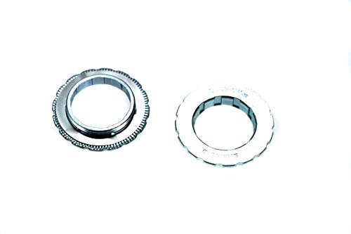 2 Stück Verschlussring Shimano Centerlock Ring Rotor 26,5mm Achsen 15/20 Silber von Nicht Angegeben