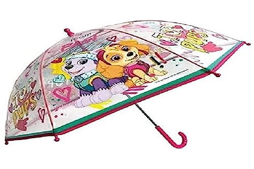 Cerda Regenschirm POE Manual Paw Patrol Bubble Party, 45 cm, Artikeldesign kann variieren, rose, S, Klassisch von Nickelodeon