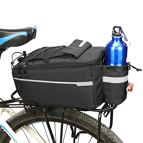 Fahrrad-Gepäckträgertasche, wasserdichter Fahrradgepäckträger für den Rücksitz mit Getränkehalter für Pendler, Reisen, Outdoor von Nicoone