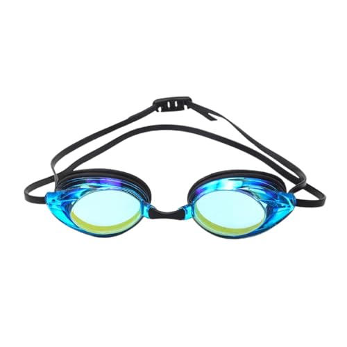 Niesel Schwimmbrille, Schwimmbrille für Erwachsene | Verspiegelte Antibeschlag-Poolbrille für Erwachsene - Wasserdichte Schwimmausrüstung, klare Polycarbonat-Linse für professionelles Training von Niesel