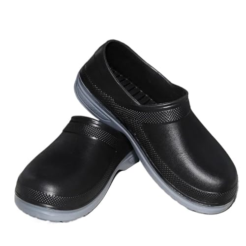 NihaoWXM Chef-Schuhe wasserdichte Herren Küchenschuhe Professionelle Koch Clogs Schuhe Garten Wasserdicht Plus Größe for Tierarbeiter(Color 2,41) von NihaoWXM