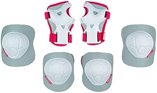 Nijdam Skate Protector Set - White Out - White/Fuchsia - L von Nijdam