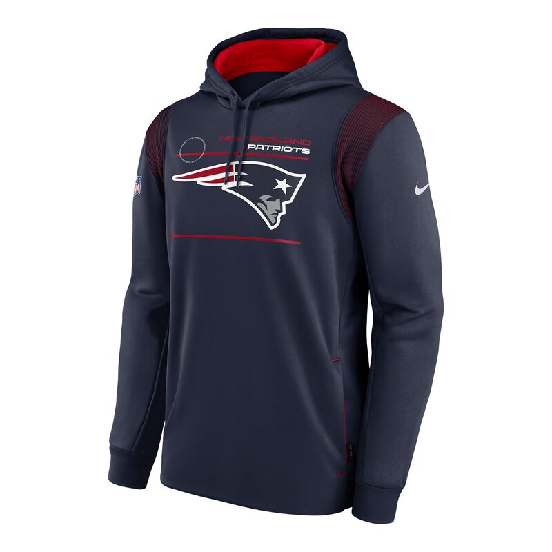 New England Patriots 2021 NFL On-Field Sideline Nike Therma Hoodie - navy Gr. 2XL von Nike, Inc.