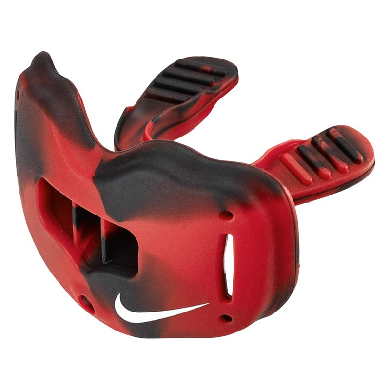 Nike Alpha Lip Protector Mouthguard + quick release Strap - schwarz-rot von Nike, Inc.