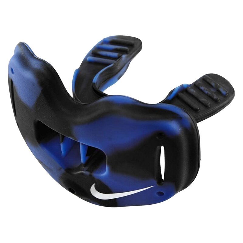 Nike Alpha Lip Protector Mouthguard + quick release Strap - schwarz-royal von Nike, Inc.