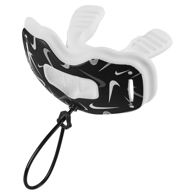 Nike Alpha Lip Protector Mouthguard + quick release Strap - weiß-grau von Nike, Inc.