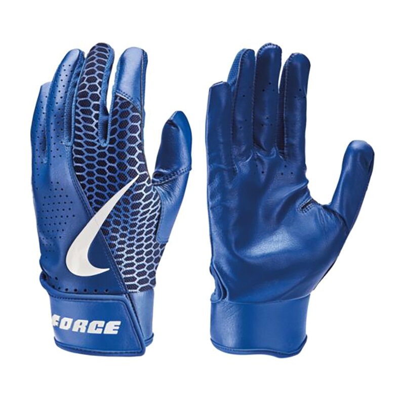 Nike Force Edge Leder Baseball Handschuhe, Batting Gloves - royal Gr. S von Nike, Inc.