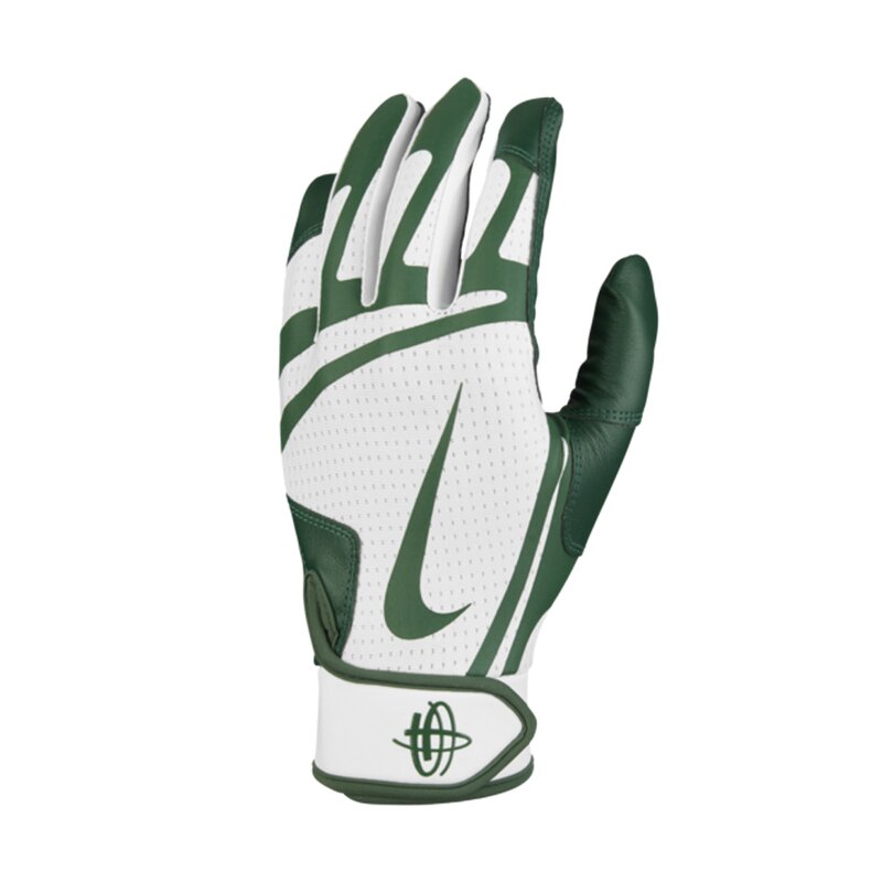 Nike Huarache Edge Baseball Handschuhe, Batting Gloves - weiß/grün Gr. XL von Nike, Inc.
