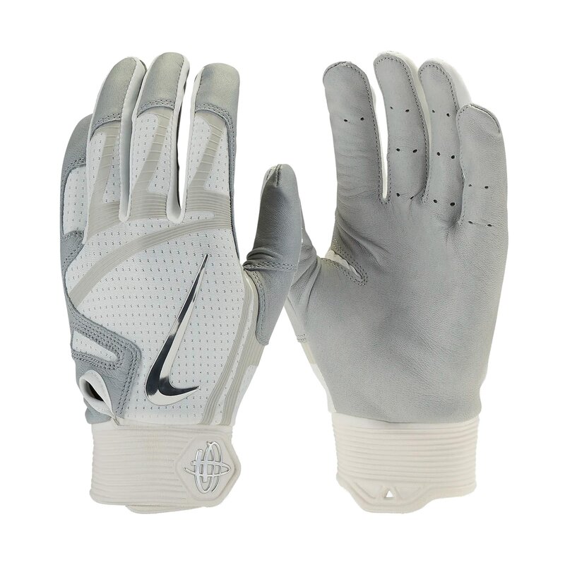 Nike Huarache Elite Echtleder Batting Gloves, Baseball Handschuhe - weiß Gr. 2XL von Nike, Inc.