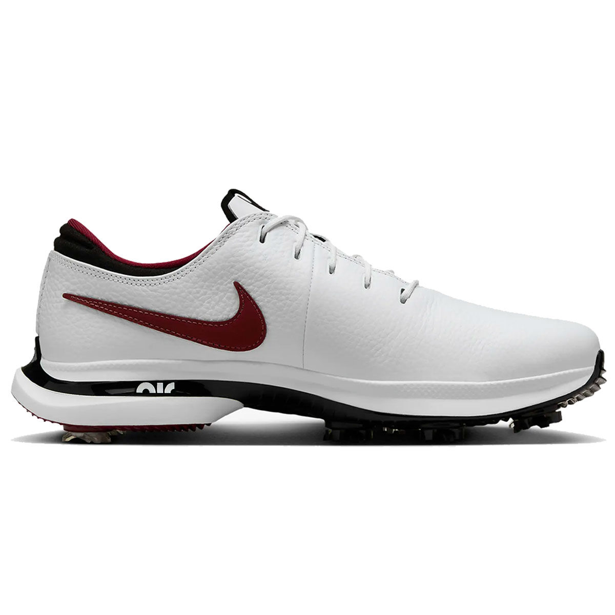 Nike Air Zoom Victory Tour 3 Waterproof Spiked Golf Shoes, Mens, White/red/black, 10 | American Golf von Nike Golf