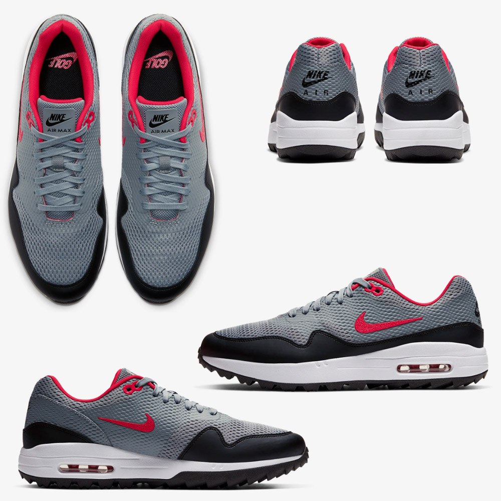 'Nike Golf Air Max 1 G Herren Golfschuh grau/schwarz' von Nike Golf